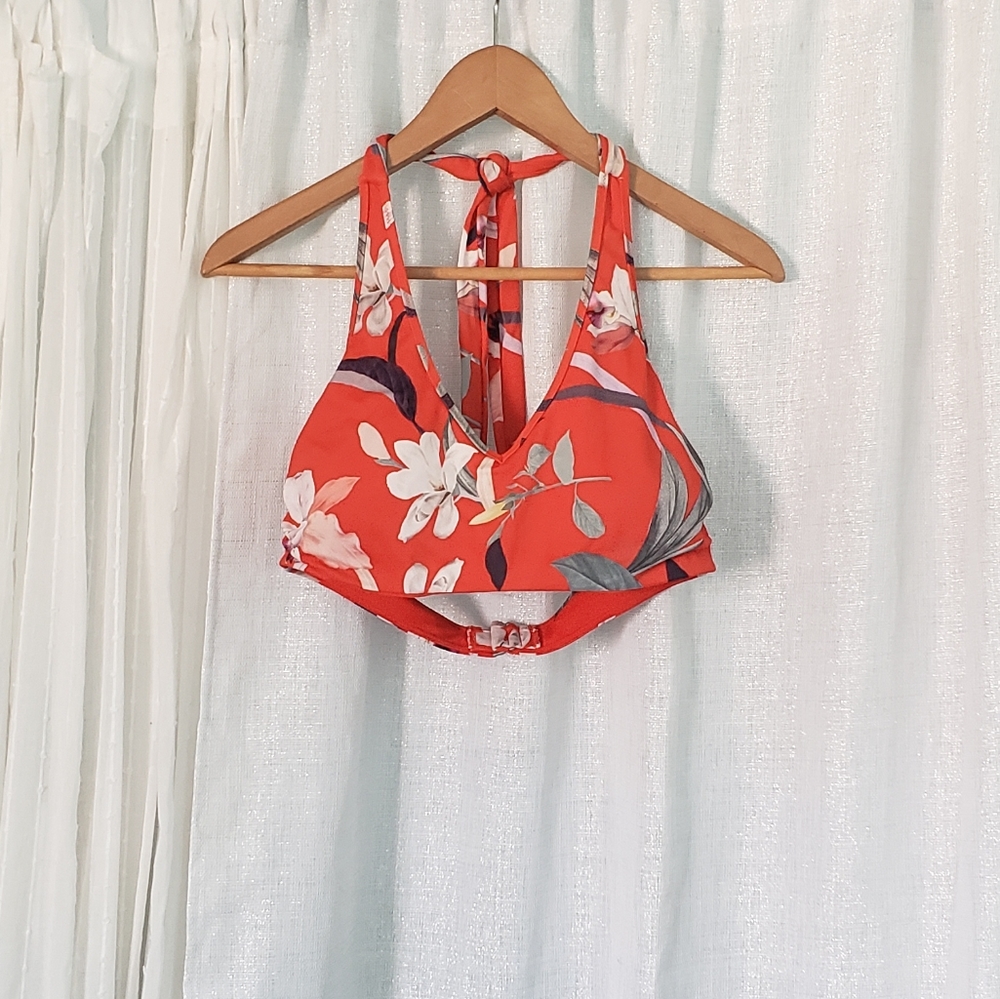 Athleta floral swim bra